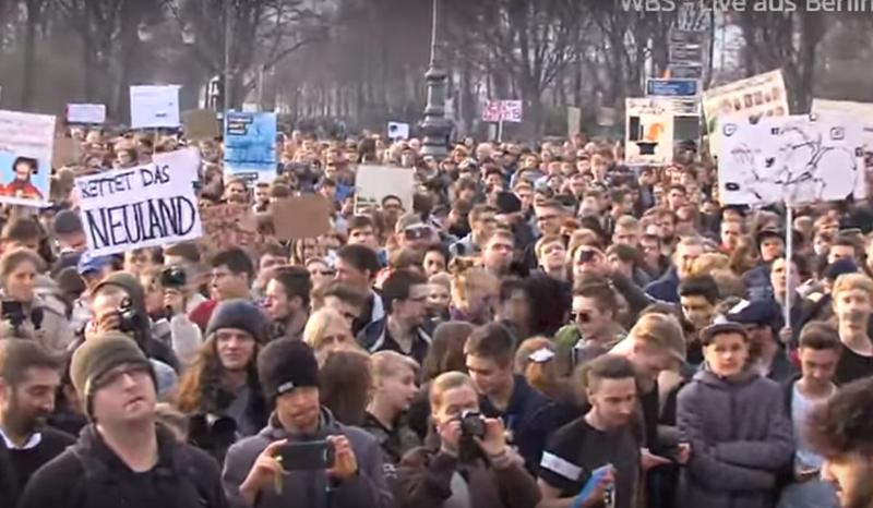 Miting Germania, Foto: Captura YouTube