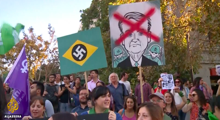 Proteste anti-Bolsonaro, Foto: Captura YouTube