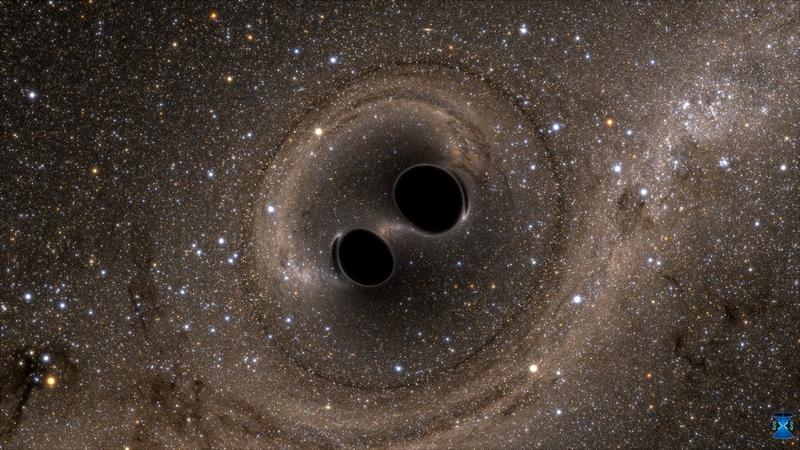 Fuziunea a doua gauri negre, Foto: ligo.caltech.edu