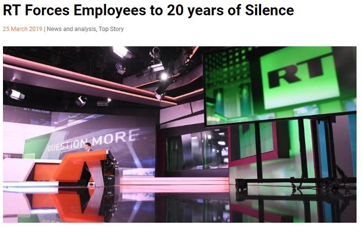 EUvsDisinfo despre tacerea angajatilor RT, Foto: Captura EUvsDisinfo
