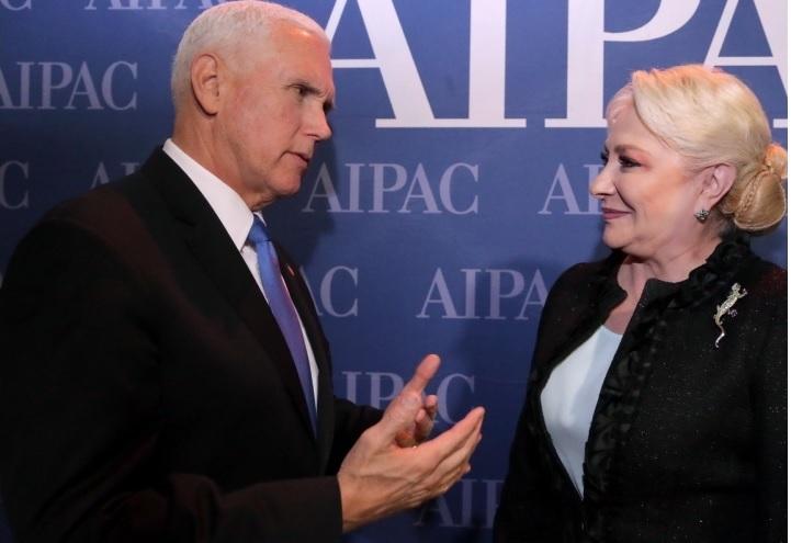 Mike Pence si Viorica Dancila, Foto: HotNews.ro, EurActiv.ro