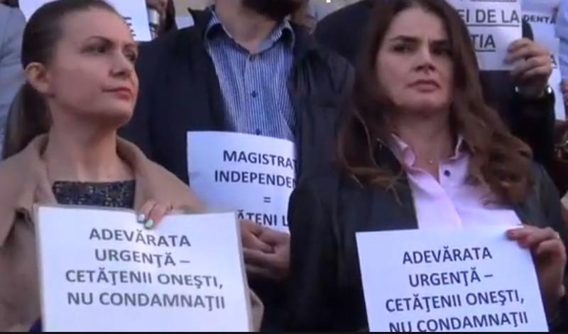 Protest magistrati, Foto: Captura video