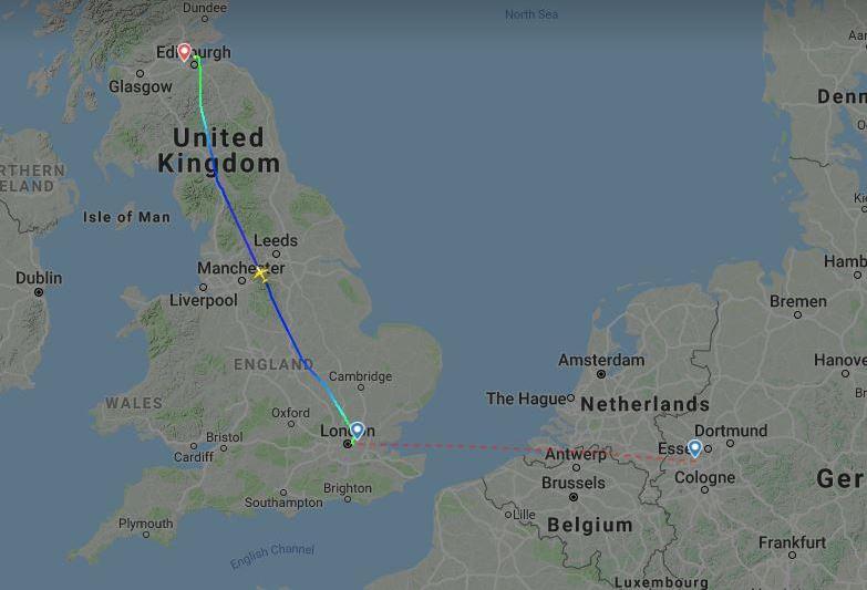 Au gresit grav destinatia, Foto: FlightRadar24