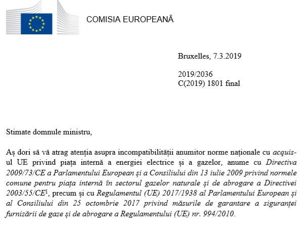 Scrisoarea CE catre Ministerul de Externe, Foto: Hotnews