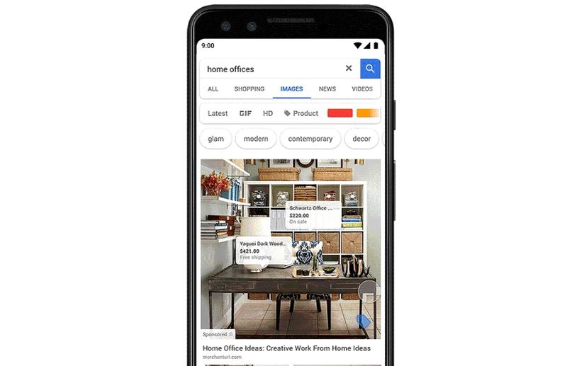 Shoppable ads Google Images, Foto: Google Blog