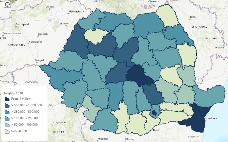 Harta turismului in Romania, Foto: Hotnews