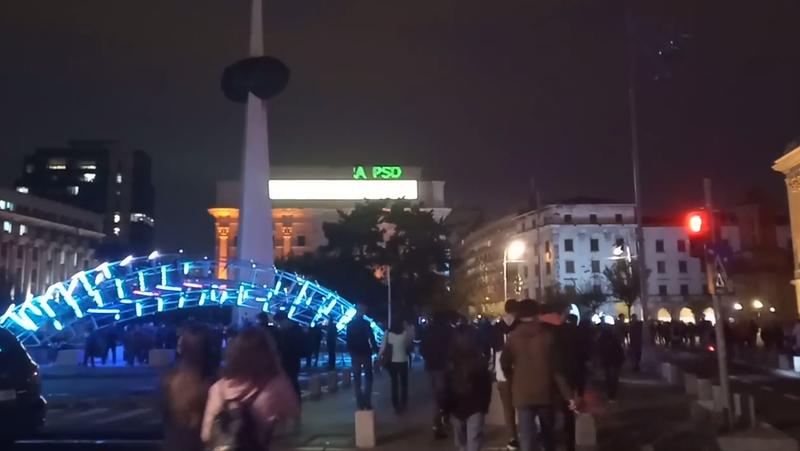 proiectie spotlight, Foto: captura facebook