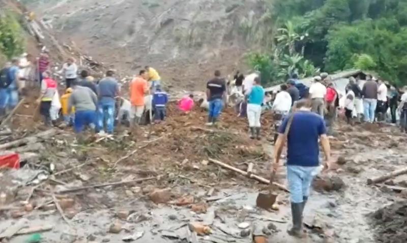 alunecare de teren Columbia, Foto: Captura YouTube