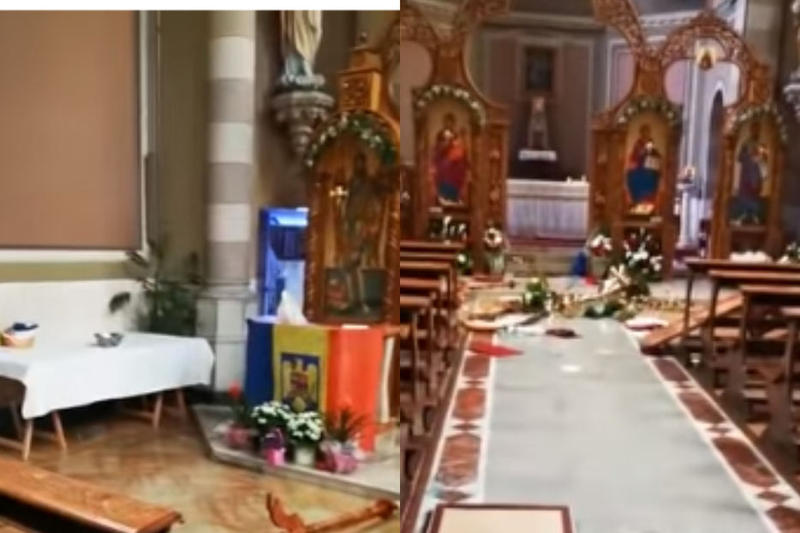 biserica devastata, Foto: Hotnews