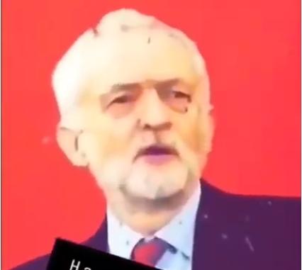 Portretul lui Jeremy Corbyn, folosit ca tinta de soldati, Foto: Captura YouTube