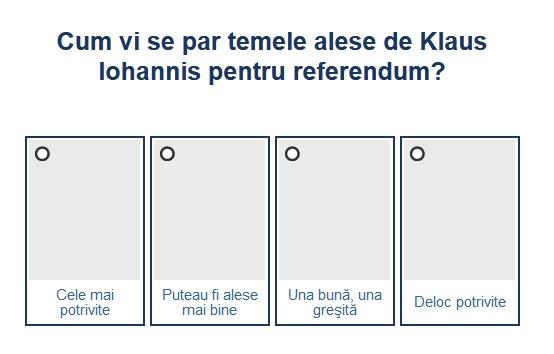 Sondaj teme referendum, Foto: Hotnews