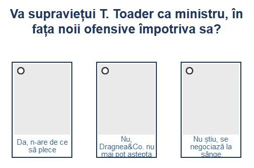 Sondaj ministrul Tudorel Toader , Foto: Hotnews