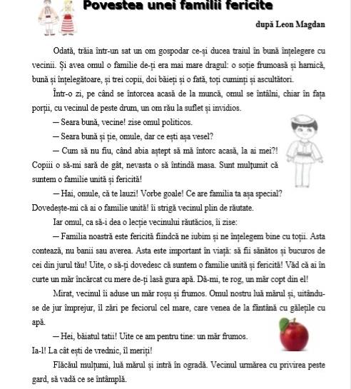 Subiecte romana clasa a IV-a, Foto: Hotnews