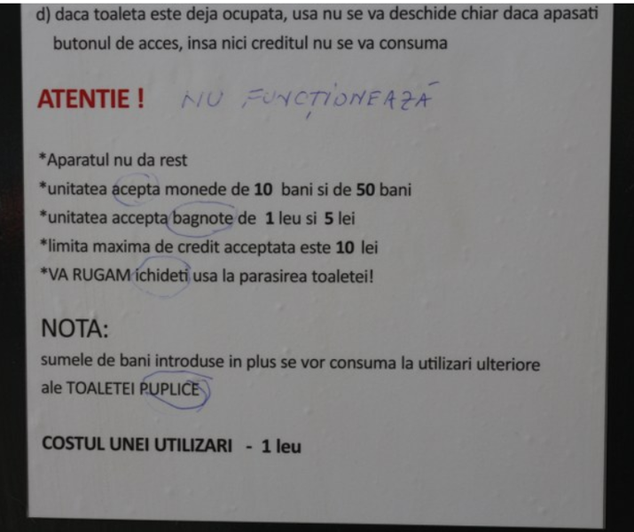 instructiuni toaleta modulara Galati, Foto: captura viata libera