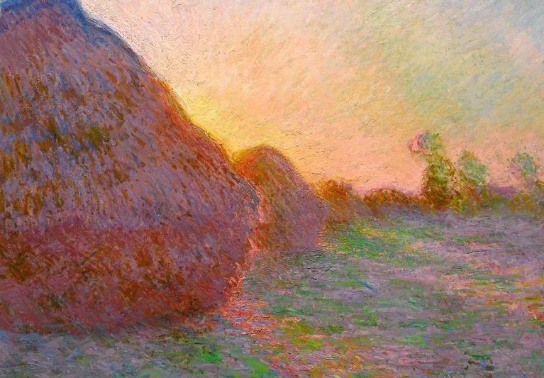 Tablou din seria Meules - Capite de fan - Monet, Foto: Sotheby's