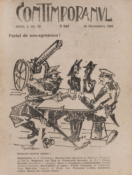Revista Contimporanul, anul I, numarul 22 din 16 decembrie 1922, Foto: Artmark