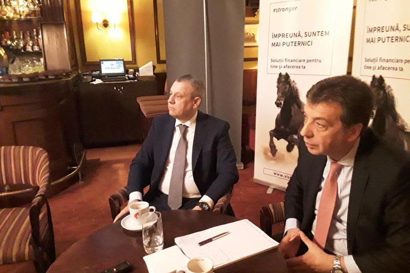 Antonios Mouzas si Cornel Stanescu, CEO și deputy CEO Vista Bank Romania, Foto: Hotnews