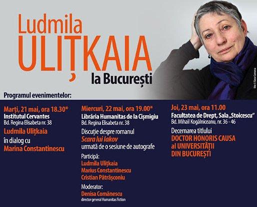 Ludmila Ulițkaia la Bucuresti, Foto: Humanitas