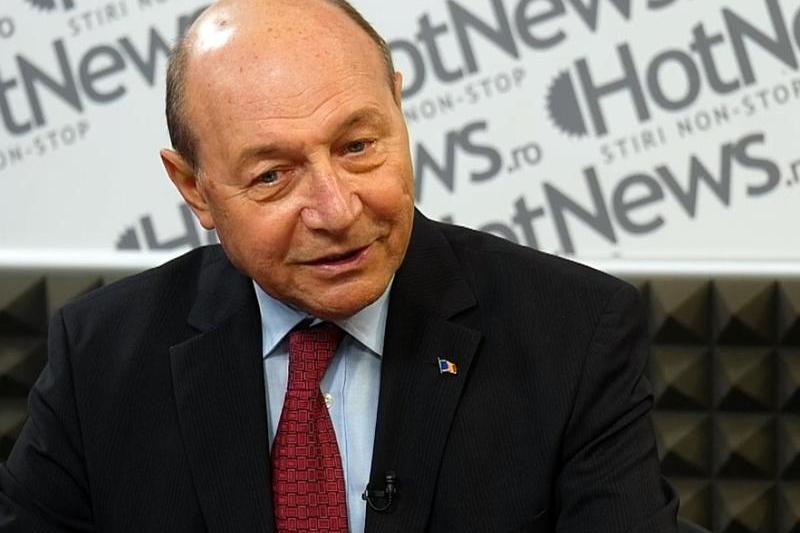 Traian Basescu in studioul HotNews.ro, Foto: Hotnews