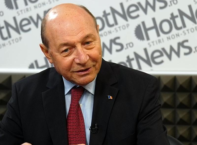 Traian Basescu in studioul HotNews.ro, Foto: Hotnews