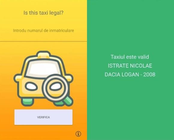 Aplicatie verificare autorizatie taxi, Foto: Is This Taxi Legal?