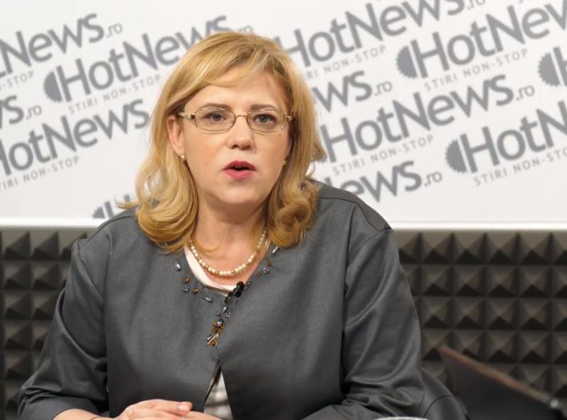 Corina Cretu in studioul HotNews.ro, Foto: Hotnews
