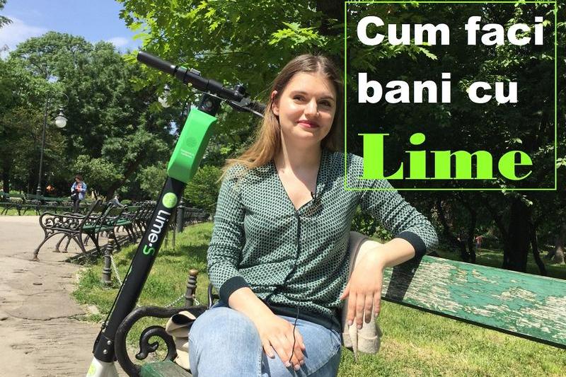 Cum faci bani cu trotinetele electrice Lime în București, Foto: StartupCafe.ro