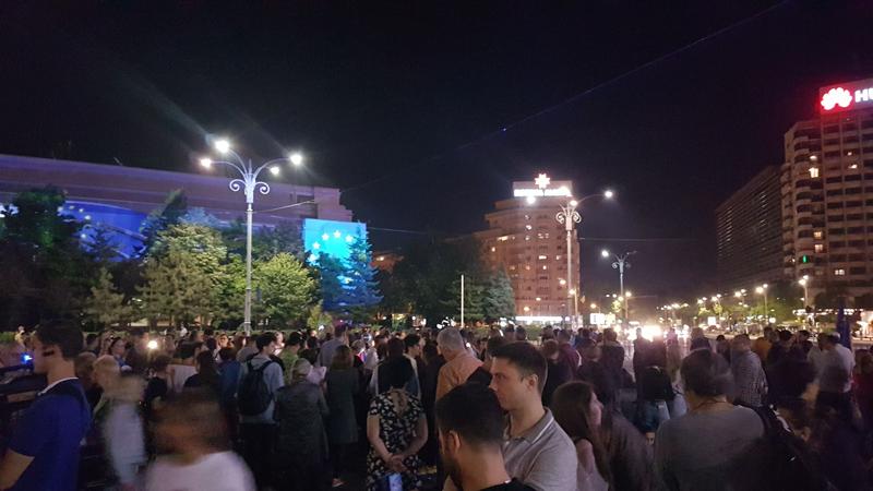 Manifestatie Piata Victoriei, Foto: Hotnews