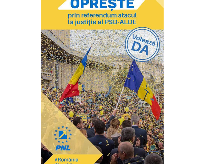 Spune "DA" la referendum, Foto: PNL