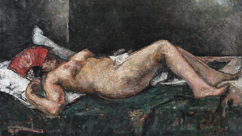 Gheorghe Petrascu, Nud cu evantai, Foto: Artmark
