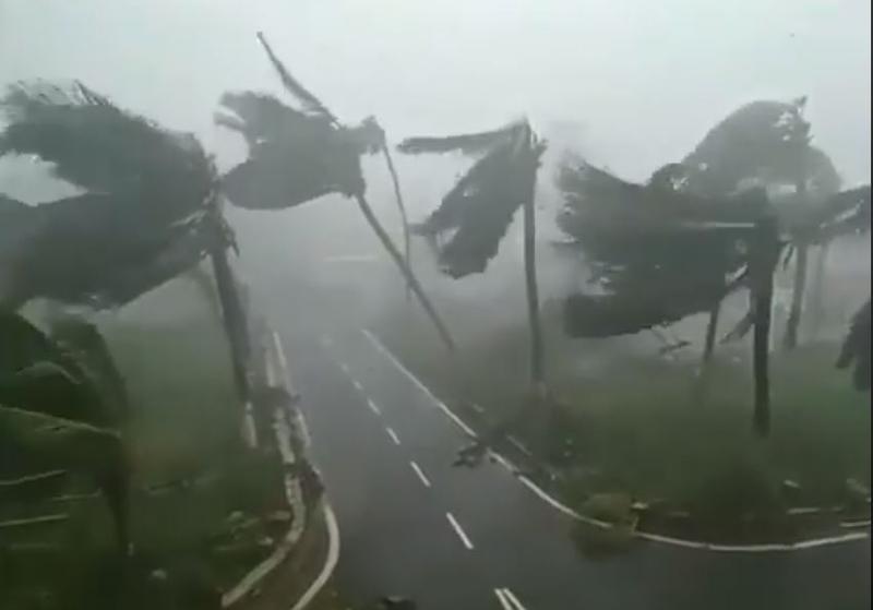 Ciclonul Fani, Foto: Captura Facebook