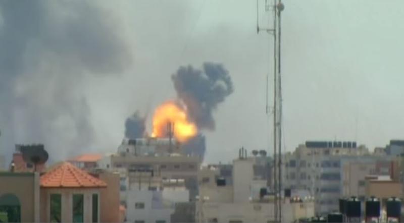 Rachete trase in Israel din Fasia Gaza, Foto: Captura YouTube
