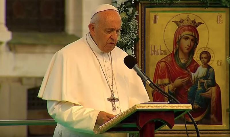 Papa Francisc in Bulgaria, Foto: Captura YouTube