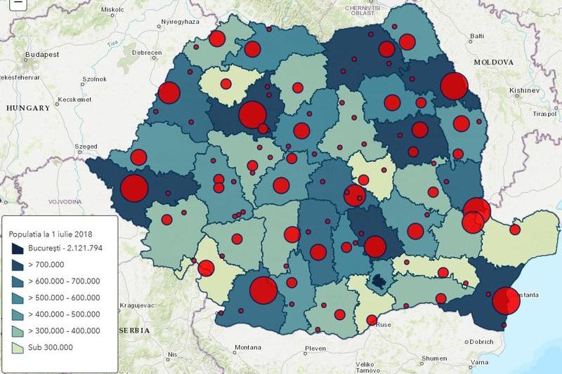 Populatia Romaniei - pe judete si municipii, Foto: Hotnews