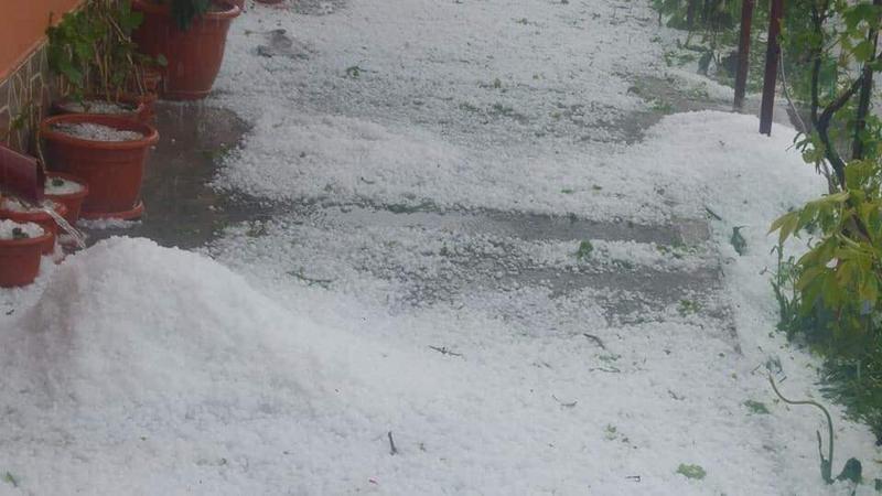 Grindina judetul Calarasi, Foto: Meteoplus Facebook