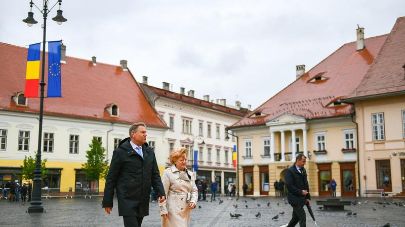 Klaus Iohannis, la Sibiu, Foto: Hotnews