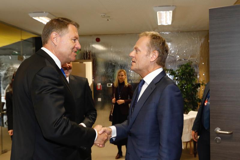 Klaus Iohannis și Donald Tusk, Foto: Consiliul European