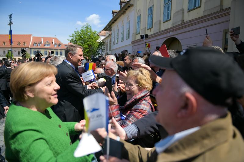 Iohannis si Merkel la Sibiu, Foto: Facebook - Klaus Iohannis