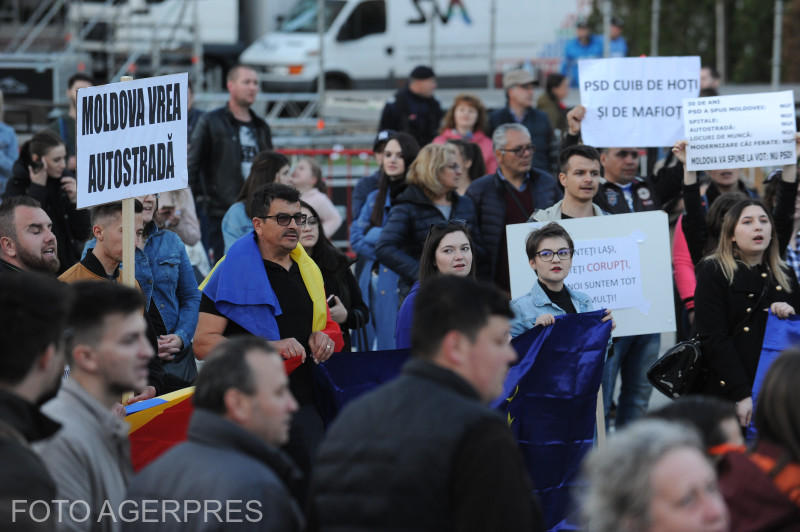 Protest anti-PSD la Iasi, Foto: Agerpres