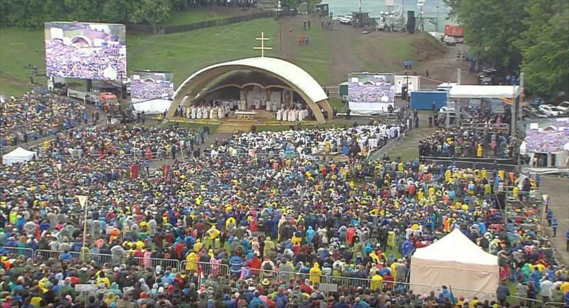 Slujba papala la Sumuleu Ciuc, Foto: Captura YouTube