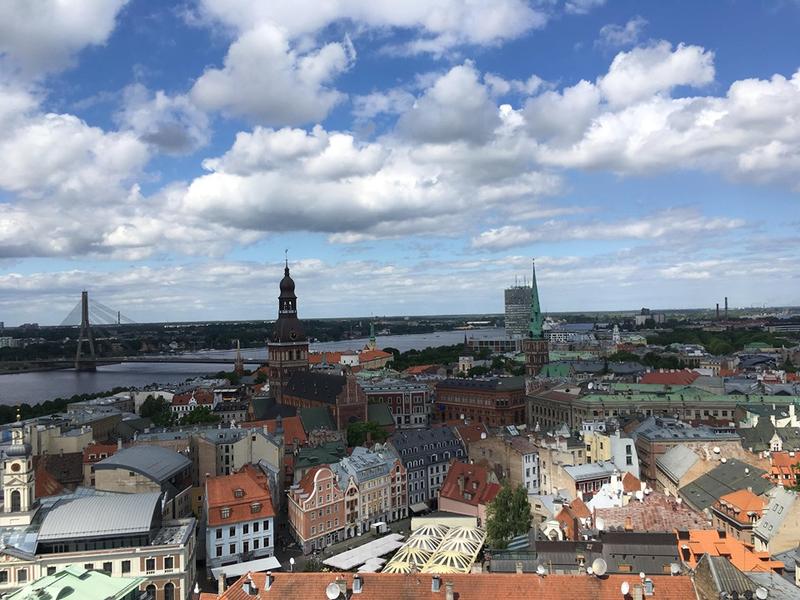 Riga văzută din Catedrala Sf. Petru, Foto: Hotnews