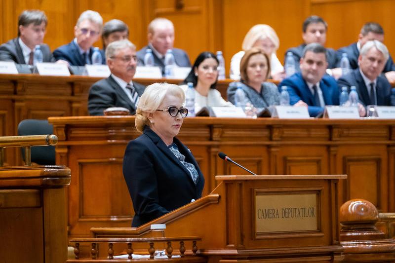 Viorica Dancila, in Parlament, Foto: Guvernul Romaniei
