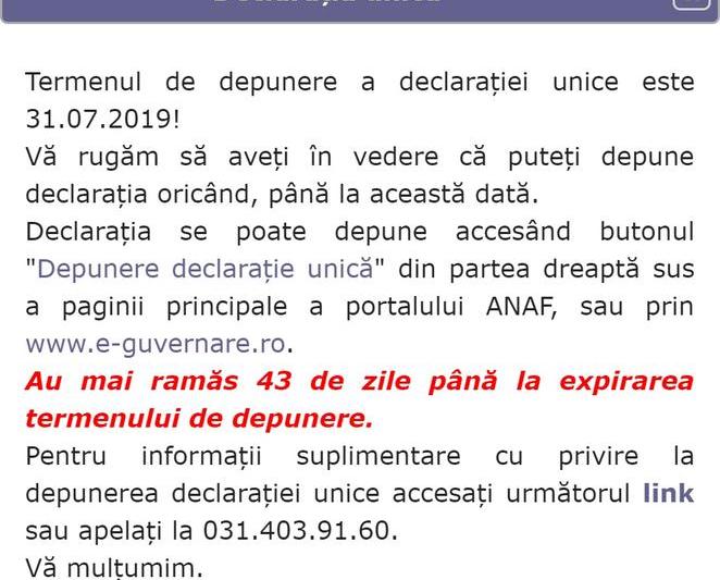 Declaratia unica, Foto: ANAF