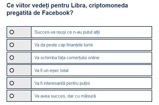 Sondaj criptomoneda Libra, Foto: Hotnews