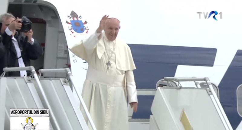 Papa Francisc, salut de ramas bun, Foto: Captura YouTube