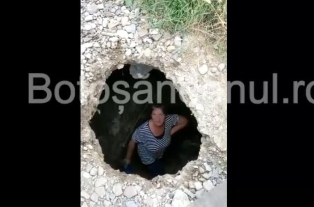 Groapa Botoșani, Foto: Captura video