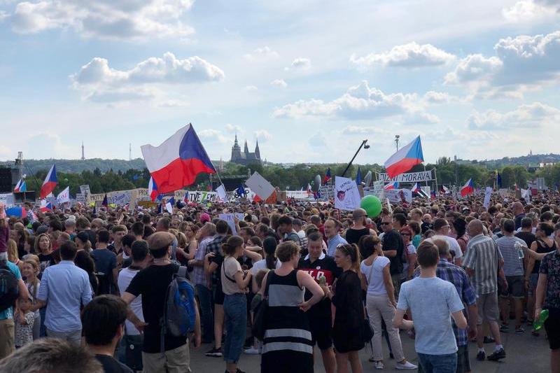 Proteste Cehia, Foto: Constantin Barbu / HotNews