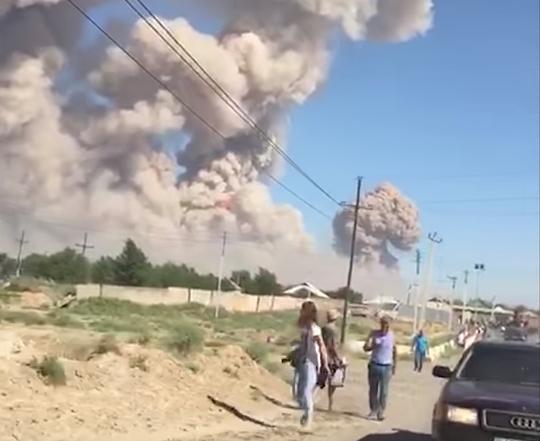 Explozii în Kasahstan, Foto: Captura YouTube