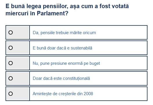 Sondaj Legea pensiilor, Foto: Hotnews