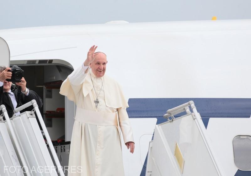 Papa Francisc la plecare, Foto: Agerpres